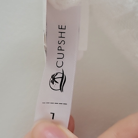 Cupshe Floral Lace Sheer Swim Cover-up Dress L - Picture 4 of 7